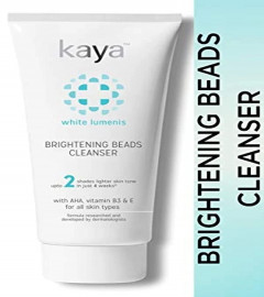 Kaya Clinic Brightening Beads Cleanser with AHA, Niacinamide, Vitamin E, Daily Use, 100 ml