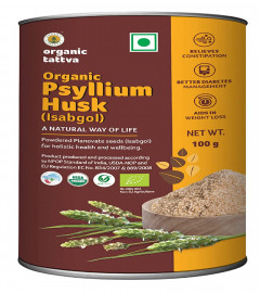 Organic Tattva Psyllium Whole Husk powder 100 gm (Pack of 2)Fs