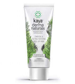 Kaya Clinic Charcoal & Tea Tree Mattifying Peel-Off Mask, Clean & Gives Brighter Skin, 50 ml x 2