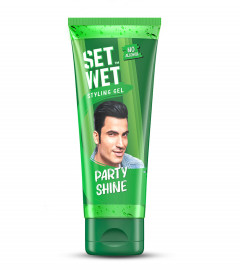 Set Wet Styling Hair Gel for Men - Party Shine, 50 gm (PACK OF 2)