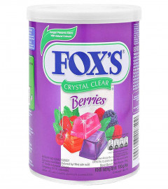 Fox's Crystal Clear Mix Berries Flavoured Candy Tin, 180 gm (free shipping)