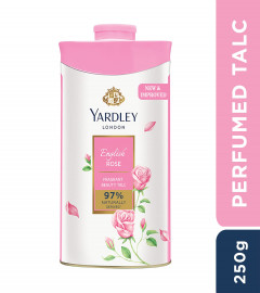 Yardley London English Rose Perfumed Talc Powder for Women 250 gm  (Fs)