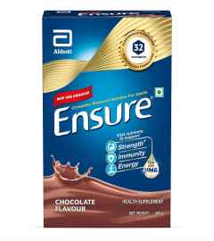 Abbott Ensure Complete Balanced Nutrition Drink For Adults Chocolate Flavour 400 gm (Fs)