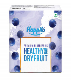 Happilo Premium Blueberries Healthy Dry Fruit Energy Bar 35g (Pack of 6)Fs