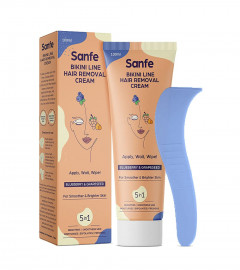 Sanfe Dermatologically Tested Hair Removal Cream 100 ml (Pack of 2) Fs