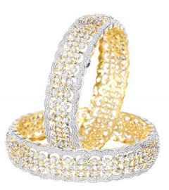 American Diamond Gold Plated Bangles for Women and Girls | free shipping worldwide