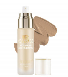 Swiss Beauty High Coverage Waterproof Base Foundation with SPF |Medium Beige, 55 gm (free shipping)