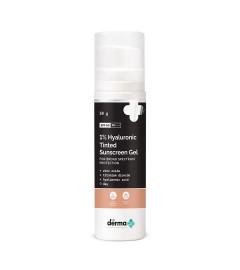 The Derma Co 1% Hyaluronic Tinted Sunscreen Gel for Broad Spectrum Protection - 50g ( Fs )