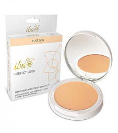 Iba Pure Skin Perfect Look Long Wear Mattifying Compact -Natural Coral, 6 g | pack of 2