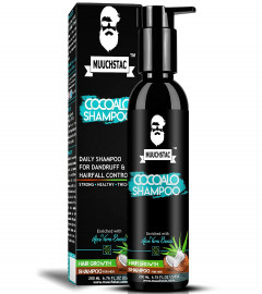Muuchstac Cocoalo Anti-dandruff & Anti-Hairfall Shampoo Enriched with Aloe Vera Beads | 200 ml