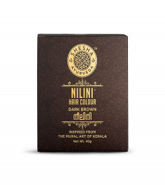 Shesha Ayurveda Nilini Hair Colour Dark Brown, Ayurvedic and Chemical Free,  40 g