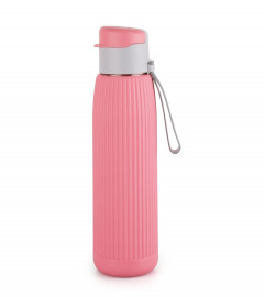 Cello Puro Steel-X Volvo Water Bottle 600 ml, Pink (Fs)
