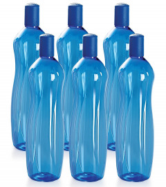 Cello Sipwell PET Bottle Set 1 L Blue Set of 6 (Fs)