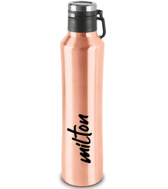 Milton Gulp 600 Thermosteel 24 Hours Hot or Cold Water Bottle 575 ml, Rose Gold (Fs)