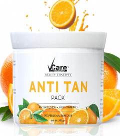 Vcare Orange Anti Tan Powder For Tan Removal Face Pack 300g (Fs)