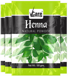 VCare Henna Natural Powder for Hair 100 gm (Pack of 4) Fs