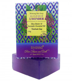 Nyassa Luxurious Kashmir Lavender Handmade natural bathing soap with Lavender essential Oil| 150 gm