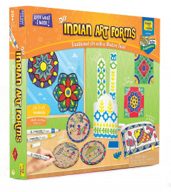 Imagimake Indian Art Forms-Arts and Crafts for Kids Ages 8-12, Learn 5 Indian Art Forms-Madhubani,