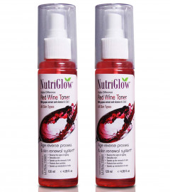 NutriGlow Red Wine Toner 120 ml (pack of 2)