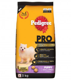 Pedigree PRO Puppy, Dry Dog Food, Expert Nutrition for Small Breed Dog (2-9 Months), 3 kg  Free ship