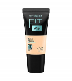 Maybelline New York Liquid Foundation, Matte & Poreless 128 Warm Nude 18ml (Pack of 2)Fs