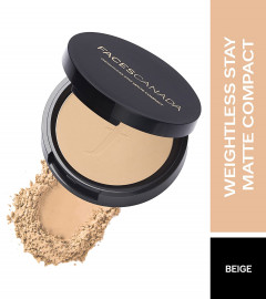 FACESCANADA Weightless Matte Finish Compact Powder -Beige 9gm (Pack of 2)Fs