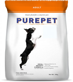 Purepet Fish and Rice Dry Adult Dog Food , 10kg (Free Shipping Worldwide)
