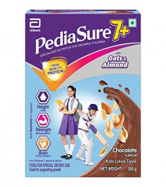 Pediasure 7 Plus Oats & Almond Nutrition Drink Powder - 200g (Chocolate Flavour) Free shipping world