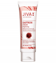 Jiva Saffron Cream Brightening & Soothing Moisturising Cream, 100 g