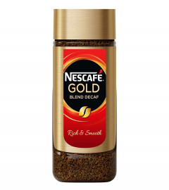 Nescafe Gold Blend Imported Decaf Coffee Powder, Glass Jar, Arabica and Robusta beans,100 gm