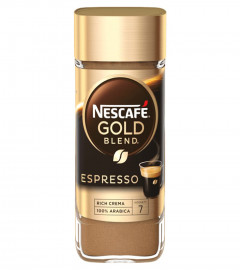 Nescafe Gold Blend Espresso Rich Crema Soluble Coffee, 100 g, Glass Bottle,(Free Shipping worldwide)