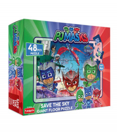 Funskool-PJ Maks Save The Sky Giant Floor,Educational,48 Pieces,Puzzle,for 4 Year Old Kids and Above