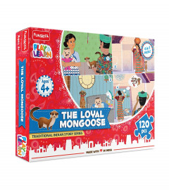 Funskool Play & Learn-The Loyal Mongoose,Educational,120 Pieces,Puzzle,for 4 Year Old Kids and Above
