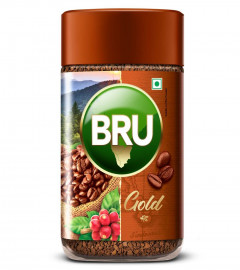 Bru Gold Premium Freeze Dried Coffee Experience Intense Coffee Taste Aromatic Instant Coffee 100g