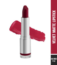 Colorbar Velvet Matte Lipstick Brick-O-La, 4.2g (Pack Of 2)