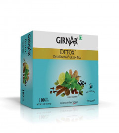 Girnar Food & Beverages Pvt. Ltd. Detox Green Tea (Desi Kahwa) 100 Tea Bags(Free Shipping Worldwide)