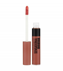 Maybelline New York Sensational Liquid Matte Lipstick NU02 Strip It Off 7 ml (Pack of 2)