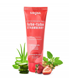 Sirona Lube Strawberry Flavoured Natural Lubricant Gel 50 ml (Pack of 2) Fs