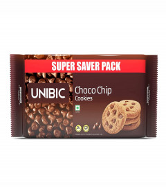 Unibic Choco Chip Cookies Super Saver Pack 500g, Delicious Crunchy Chocolate Cookies, Enriched