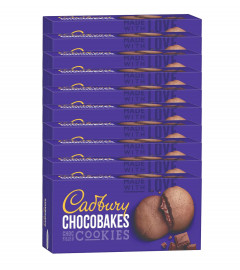 Cadbury Chocobakes Choc Filled Cookies, 10 x 75 g , Free Shipping worldwide