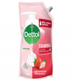 Dettol Foaming Handwash Refill Strawberry, 700ml, Rich Foam Moisturizing Hand Wash, Free shipping
