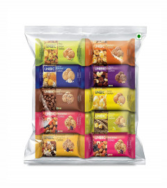 UNIBIC Cookies, Assorted Cookies, 75 g (Pack of 10) | Biscuits Combo Pack  Choco Chip Cookies