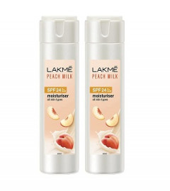 LAKMÉ Peach Milk Face Moisturizer SPF 24 PA++, 200 ml (pack of 2)