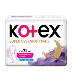 Kotex Super Overnight Ultra thin Sanitary Pads for Women  XL+ size 26 napkins (Fs)
