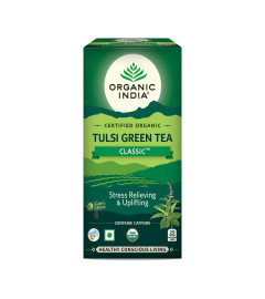 Organic India Tulsi Green TeaClassic (Hot&Cold) 28 Teabags (Free shipping worldwide)
