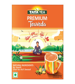 Tata Tea Premium Teaveda Assam Tea Leaves With Tulsi, Elaichi, Ginger & Brahmi Flavoured Tea 500g
