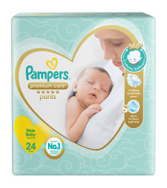 Pampers Premium Care Pants, New Born Extra Small size baby Diapers, (NB/XS)