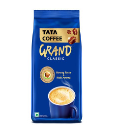 Tata Coffee Grand Classic Instant Coffee Strong Taste & Rich Aroma With Flavour 200g Pouch Free ship