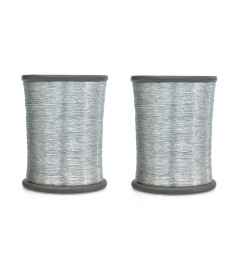 Embroiderymaterial Metallic Zari Thread for Embroidery, Sewing and Jewelry Making, 0.1MM x 2