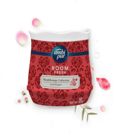 Ambi Pur MoodTherapy collection Room Fresh Gel, Love’s Bouquet Rose, 180 g (Free Shipping Worldwide)